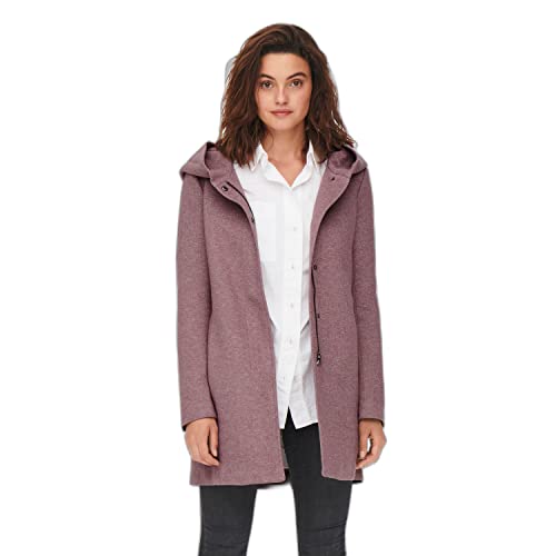 ONLY Onlsedona Light Coat Otw Noos płaszcz Kobiety, Różowy brąz/szczegóły: melanż, S