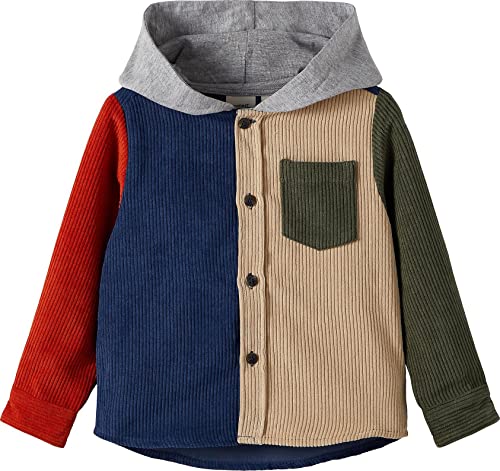 NAME IT Boy's NMMLASALLE LS Shacket kurtka, Humus, 92, Humus, 92