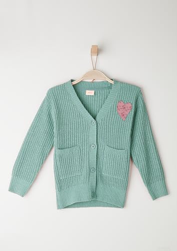 s.Oliver Sales GmbH & Co. KG/s.Oliver Dziewczęcy kardigan z dzianiny, zielony, 116 cm