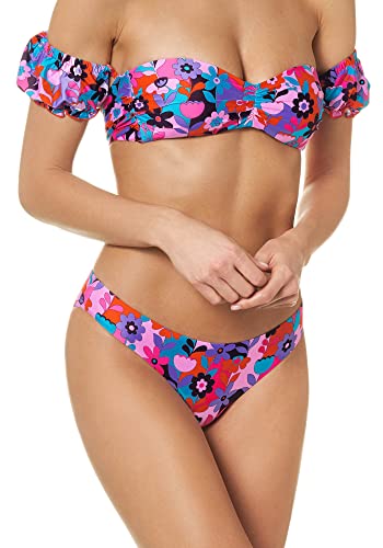goldenpoint Bikini damski kostium kąpielowy, niski krój, Groovie Holiday, wielokolorowa, L