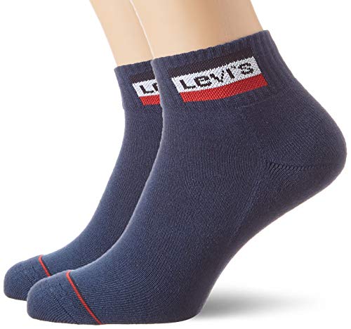 Levi's Levis 144ndl Mid Cut Sprtwr Logo 2p Skarpeta Mixed, Sukienka Blues, 43/46 EU
