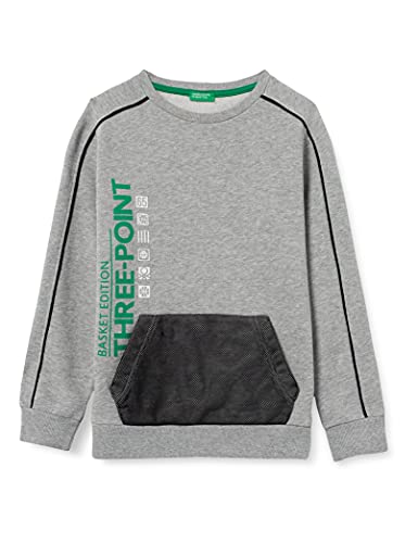 United Colors of Benetton Chłopięca bluza, szary melanż 501, XS