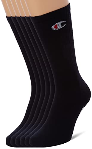 Champion Unisex Core 6pp Crew stopki, czarny, 35-38 EU
