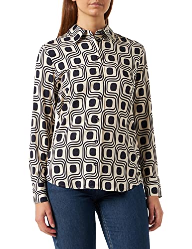 Seidensticker Damska bluzka o regularnym kroju z długim rękawem, kremowa, 38, kremowy, 38