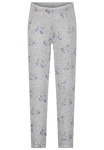SALT AND PEPPER Dziewczęce legginsy termiczne Horseaop, Kamień melanż, 98 cm