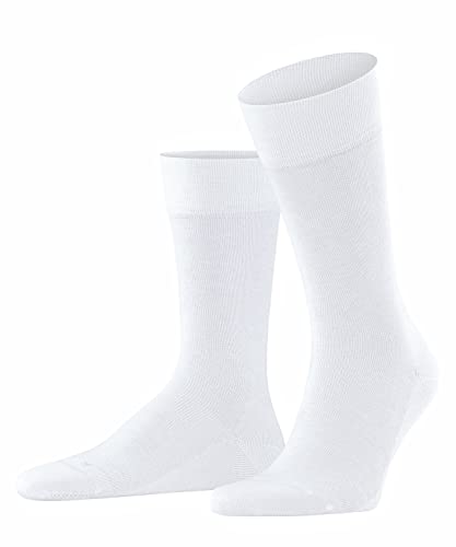 FALKE Mężczyźni Skarpety Sensitive London M SO Zrównoważona Bawełna bezuciskowe 1 Para, Biały (White 2000), 43-46