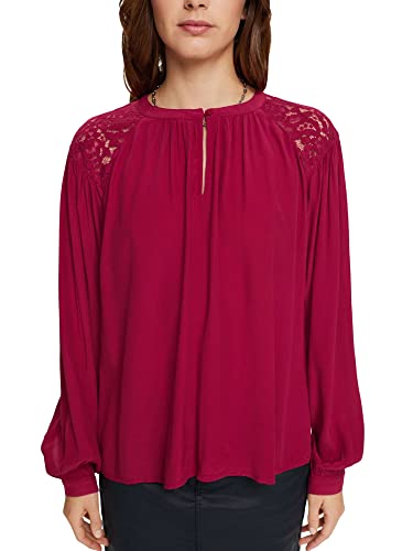 edc by ESPRIT Bluzka damska, 615/Cherry Red, S