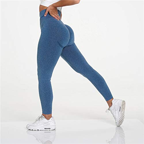 EULLA Legginsy damskie, granatowy, L
