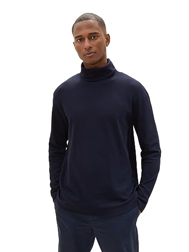 TOM TAILOR Koszulka męska z długim rękawem, 10668 - Sky Captain Blue, L