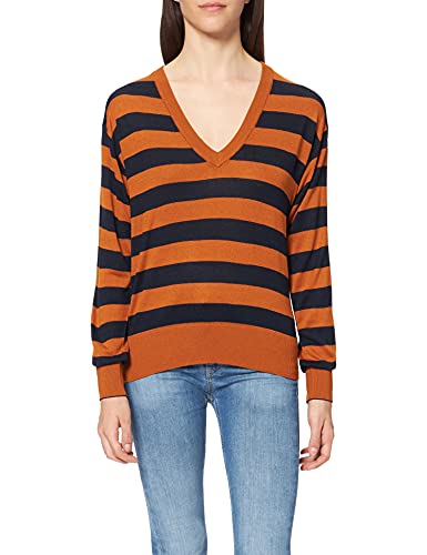 Scotch & Soda Klasyczny sweter damski z dekoltem w serek Ecovero Blend, Combo S 0598, XS