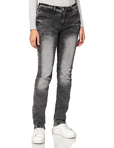 Street One dżinsy damskie, Black Heavy Random Wash, 33W x 30L