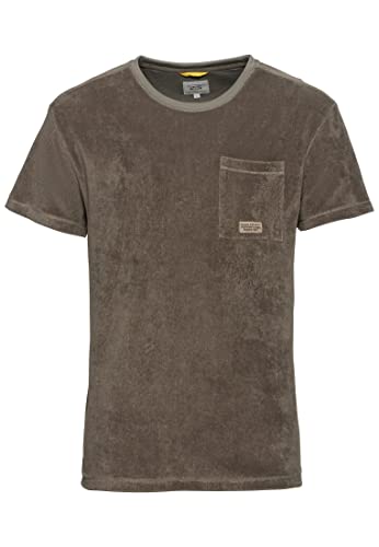camel active Męski t-shirt 409740/1T58, khaki, M, khaki, M