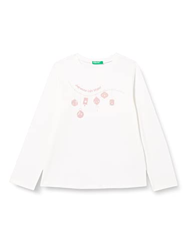 United Colors of Benetton Koszulka dziewczęca M/L 3atng105a tunika do nuringu, biała 074, 3 lata