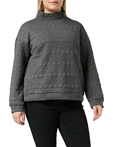 APART Fashion GmbH Damska koszulka oversized, szaro-melanż, normalna