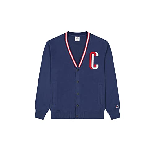 Champion Męska kurtka Rochester 1919 Bookstore Cardigan z dzianiny, granatowy (Nava), L, granatowy (Nava), L