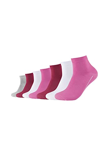 Camano Unisex Online ca-Soft Quarter skarpety 7-pak, Phlox pink, 39/42, Phlox Pink