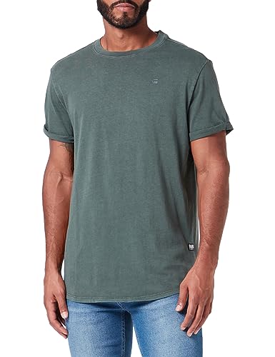 G-STAR RAW Męski t-shirt Lash, Szary (Graphite Gd D16396-2653-c634), XL