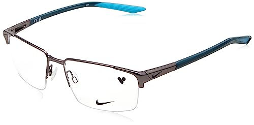 NIKE Optical Sunglasses Unisex Dorosły, 074 Satin Gunmetal Matte, 55