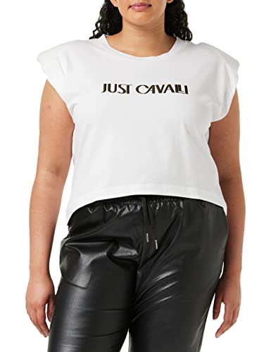 Just Cavalli Koszulka damska, 100 optyczna biel, L