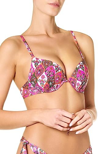 goldenpoint Bikini damski kostium kąpielowy push-up biustonosz Summer Memories, wielokolorowa, 80B