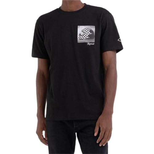Replay koszulka męska regular fit, 098 BLACK, M