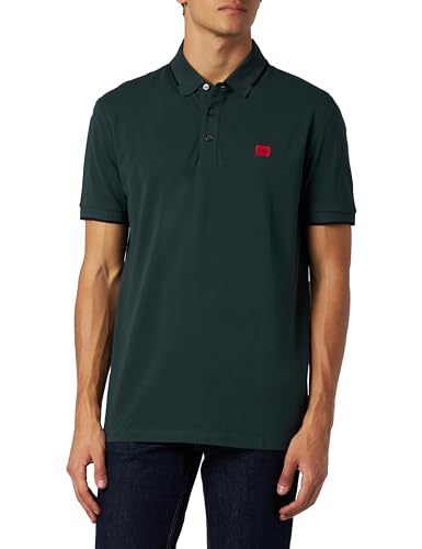 HUGO Męska koszulka polo, Dark Green302, L