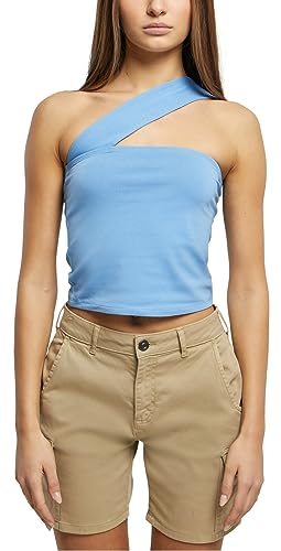 Urban Classics Ladies One Strap Top damski top czarny Basics, Streetwear, niebieski poziomy., XS