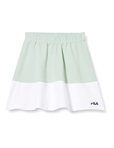 FILA Dziewczęca spódnica Bardejov, Silt Green-Bright White, 110/116 cm