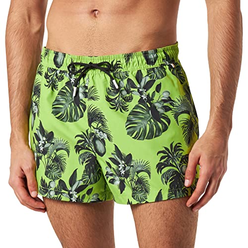 BOSS Mężczyźni Łosoś SWIM_SHORT, Jasnozielony 322, S