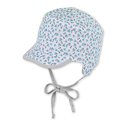 Czapka Sterntaler Peaked Czapka, Reversible Baby Boy, Turkusowy (Türkis 435), 45