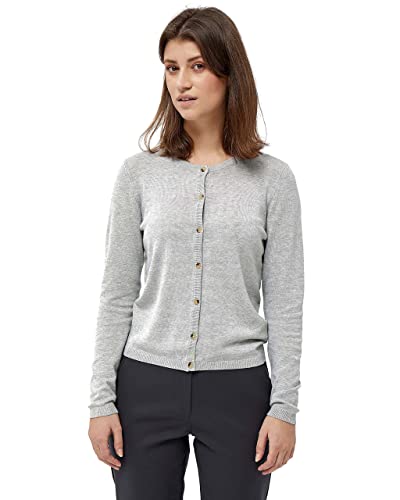 Peppercorn Damski sweter Tana Cardigan, Jasnoszary Mel., XS