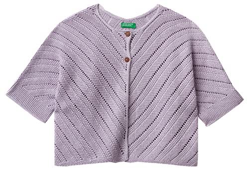 United Colors of Benetton Sweter kardigan dziewczęcy, Glicine 26 g, S