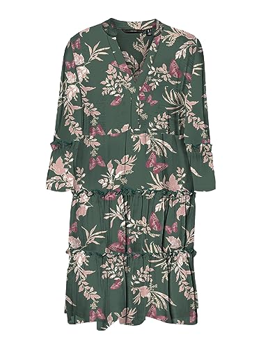 VERO MODA Damska letnia sukienka, Laurel Wreath/Aop: lily, L