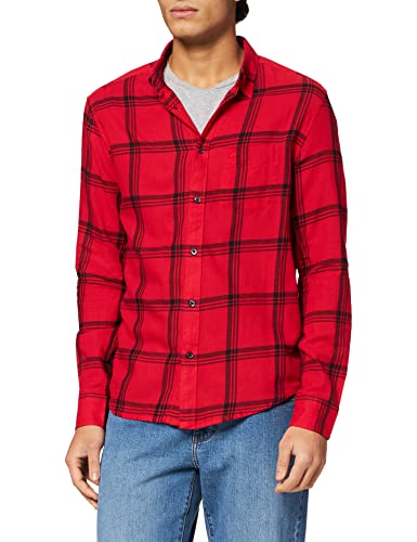Wrangler Koszula męska Ls 1 Pkt, Czerwony (Formuła Red Xwo), S
