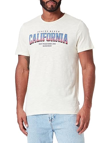 Blend Męski T-shirt T-shirt, 120804/Cloud Cream, XL, 120804/Cloud Cream, XL