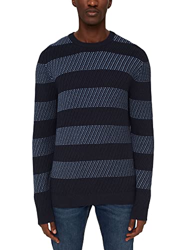 ESPRIT Sweter męski, 400/granatowy., M