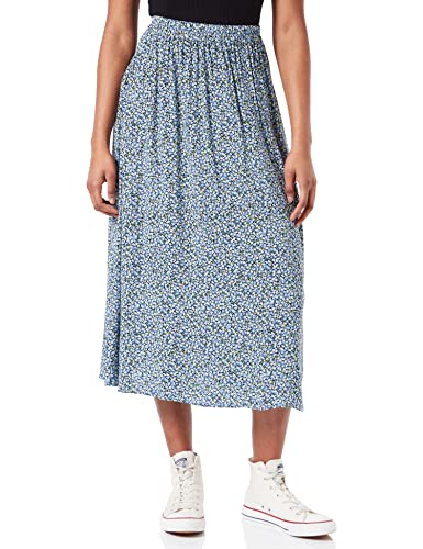 Vila VIPAYA HW Skirt/SU-NOOS spódnica talerzowa, czarna/aOP: ALINI, 36