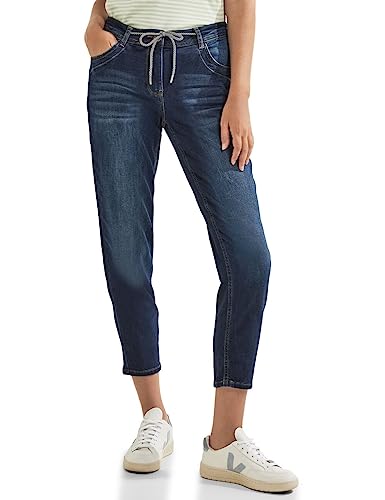 Cecil Damskie spodnie jeansowe Loose, Dark Blue Wash, 29W / 28L