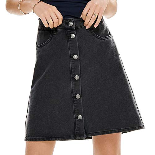 ONLY Spódnica damska, czarny (Black Denim), 34