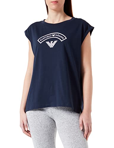 Emporio Armani Logomania damska koszulka bez rękawów, morski, M