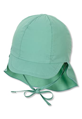 Sterntaler Unisex dziecięca czapka z daszkiem z ochroną karku czapka dziecięca, średni zielony, 43