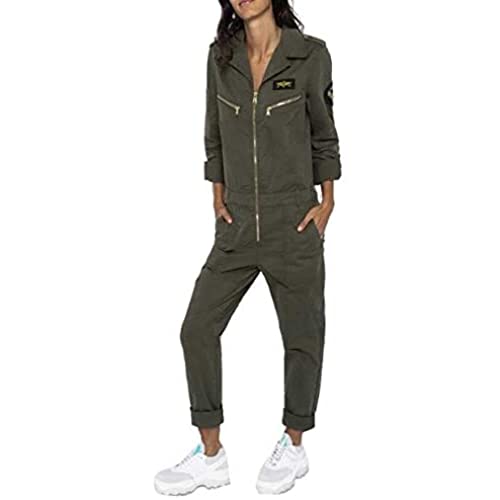 Schott NYC Spodnie damskie Trjumpw, khaki, S