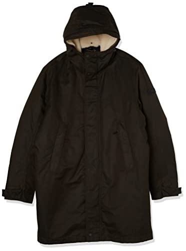 camel active Męski płaszcz, Dark Brown, 54