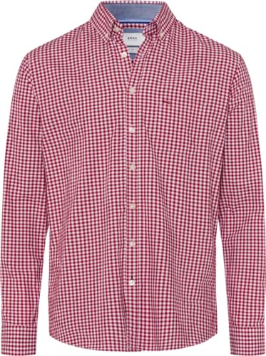 Style Daniel C Pure Cotton – koszula męska w eleganckiej kratce Vichy, ognisty, M