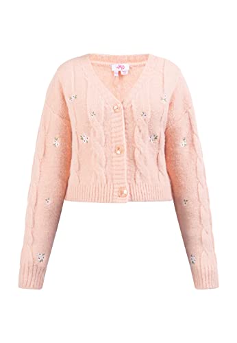 myMo Cropped kardigan damski 12425458, Rosa, XS-S