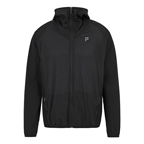 FILA Rome męska kurtka sportowa z kapturem, czarny, XL