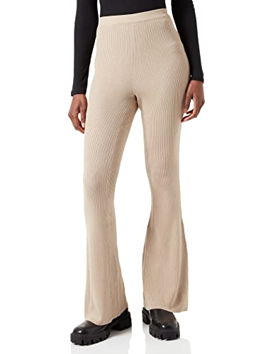 Urban Classics Damskie legginsy Rib Knit Bootcut, Lighttaupe, M