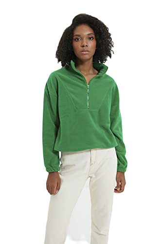 Trendyol Bluza damska, zieony (Szmaragdowa zieleń), L