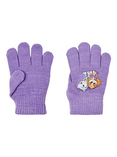 NAME IT Girl's NMFFIRI PAWPATROL Knit Gloves CPLG rękawiczki, Sand Verbena, rozmiar uniwersalny, Sand Verbena, jeden rozmiar