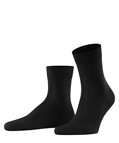 FALKE Mężczyźni Krótkie skarpety Tiago M SSO Organiczna Bawełna jednokolorowe 1 Para, Czarny (Black 3000), 43-44